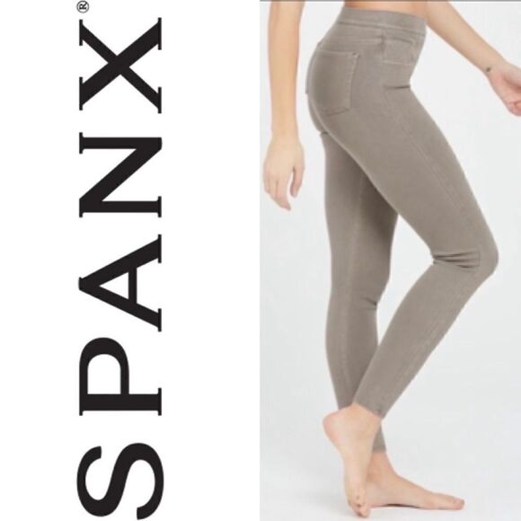 Spanx Jean-ish gray jeggings. - Picture 1 of 11